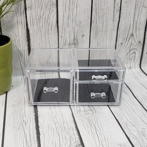 Storage Desk Box with 3 Drawers Office Desktop Drawers